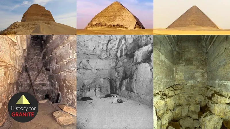 Stillbild ur “The Three-Pyramid-Problem”.